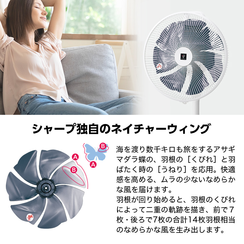 SHARP（シャープ） プラズマクラスター 扇風機 PJ-S3DS : LIFE LUCK