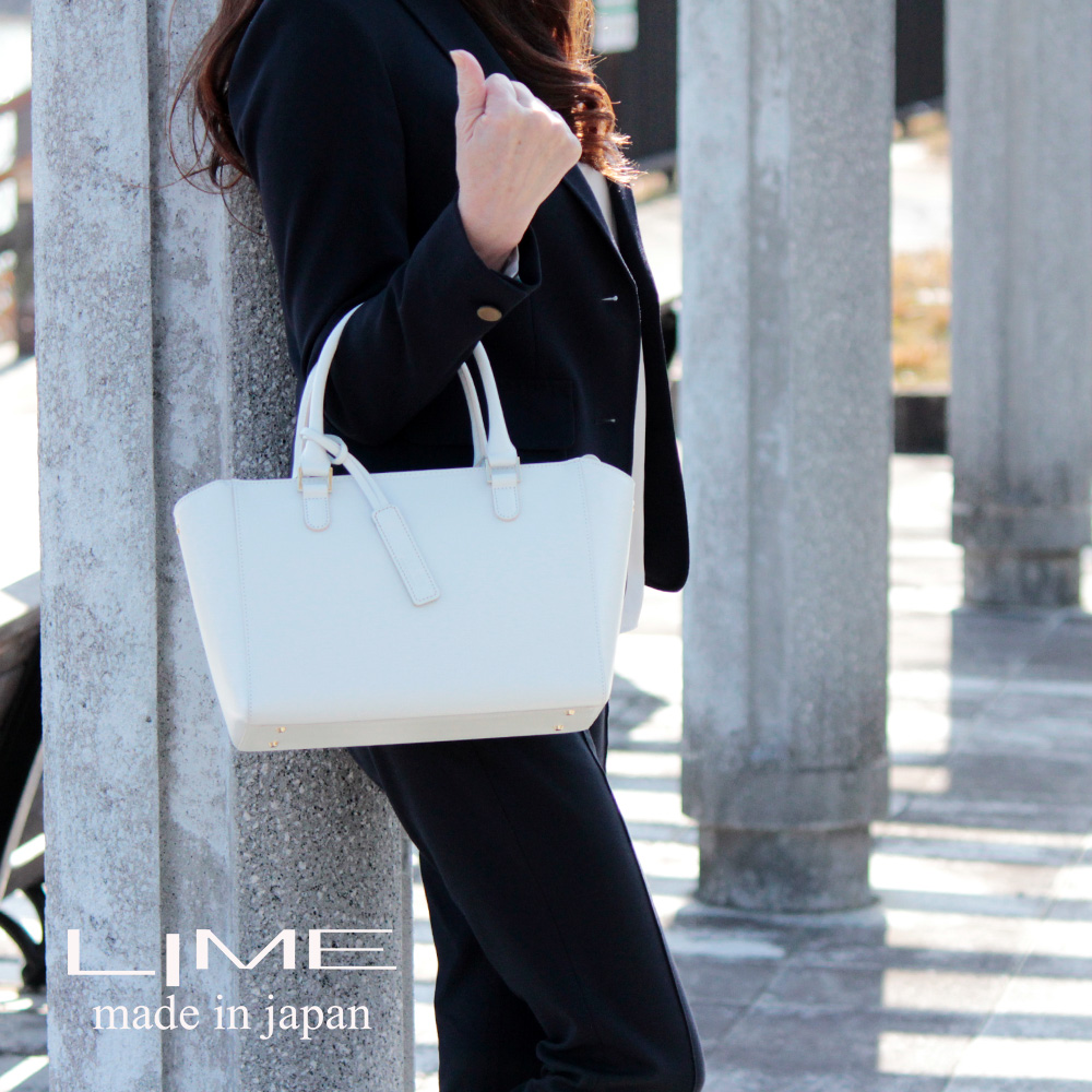 LIME made in japan フォーマルバッグ 黒 本革 ショルダーバッグ 2way