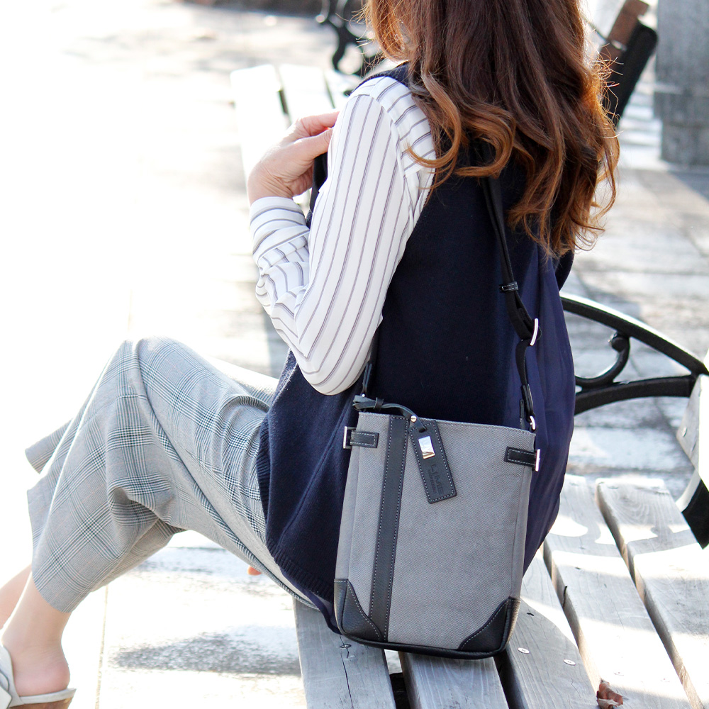 LIME made in japan ショルダーバッグ メンズ レディース 本革 デニム