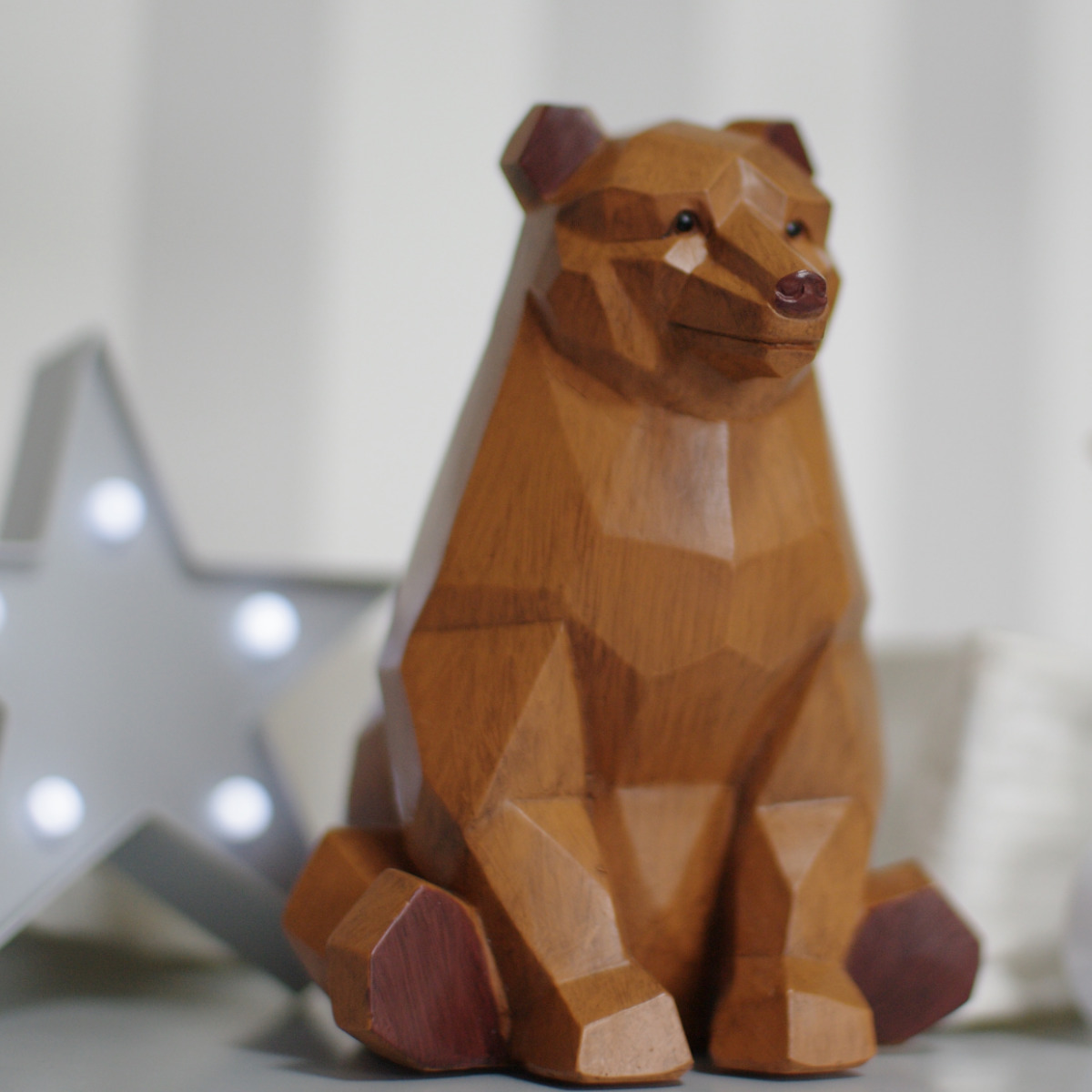 キシマ（KISHIMA） オブジェ スオーラマネーバンク クマ 貯金箱