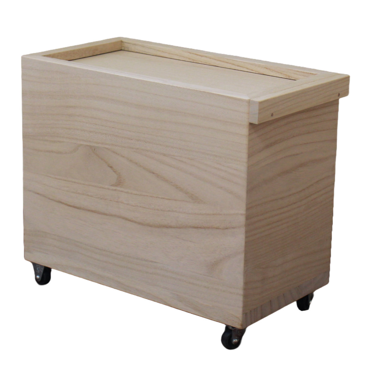 米びつ 10kg 桐の米びつ 無地 スライド型 キャスター付き （ 密閉 日本