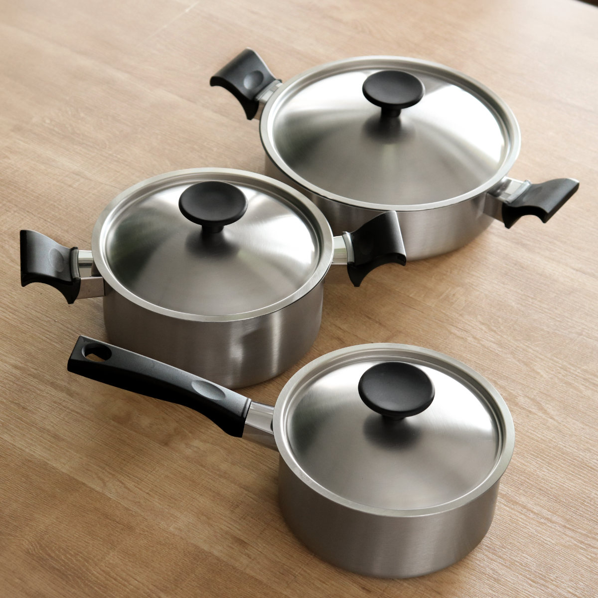 あんずアムウェイ 大ソースパン 片手鍋 IH対応 未使用 ウルシヤマ金属