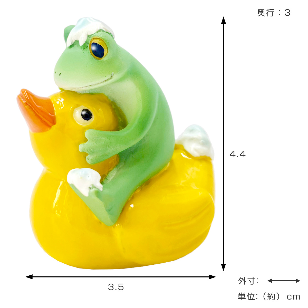 コポー アヒルとお風呂 カエル 置物 （ Copeau 置き物 コポタロウ