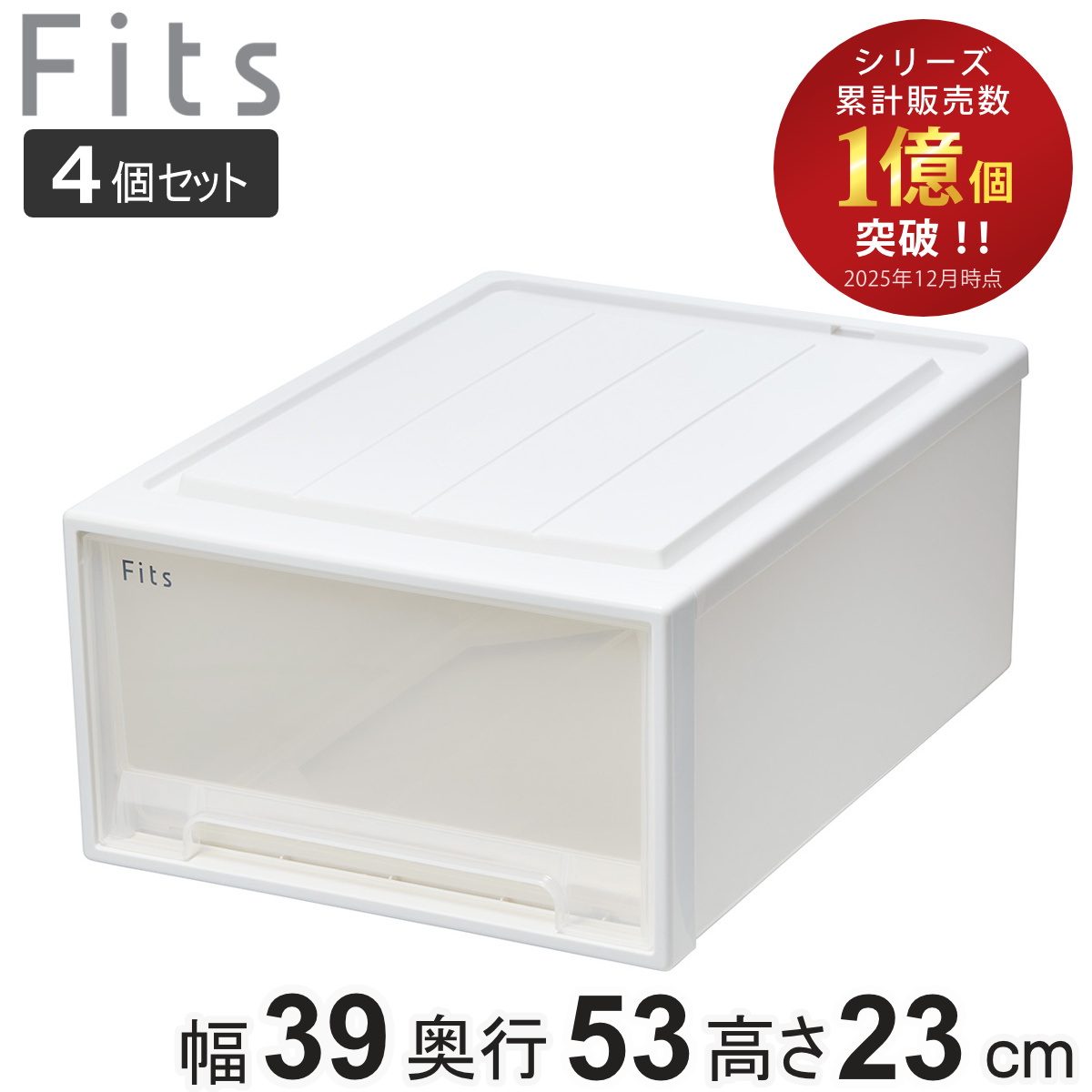 Fits 収納ケース フィッツ フィッツケース クローゼット L-53 2個