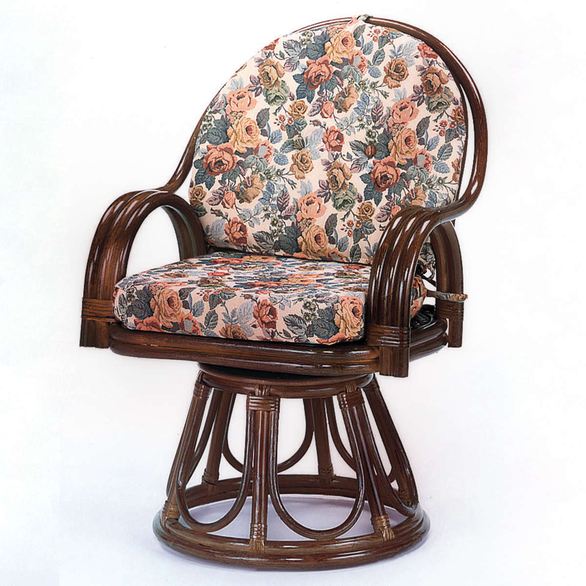 今枝商店 籐 回転座椅子 ラタンチェア ハイタイプ 座面高45cm （ 回転