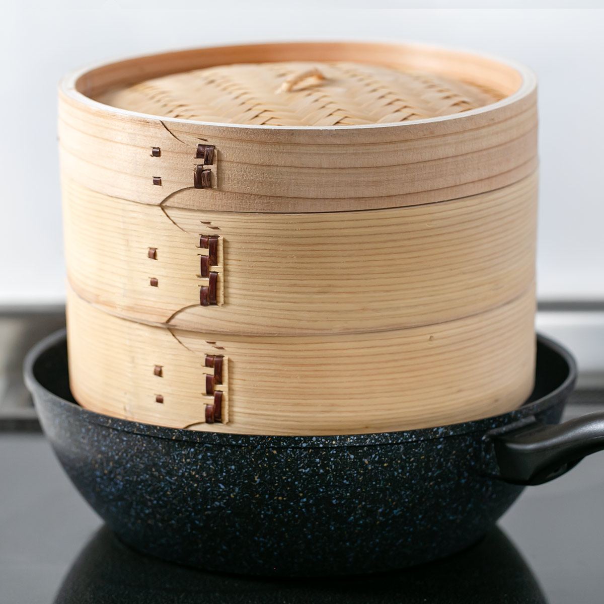 パール金属 中華せいろ 21cm 蒸し器 竹 木 和の里 （ 蒸籠 セイロ 蒸篭