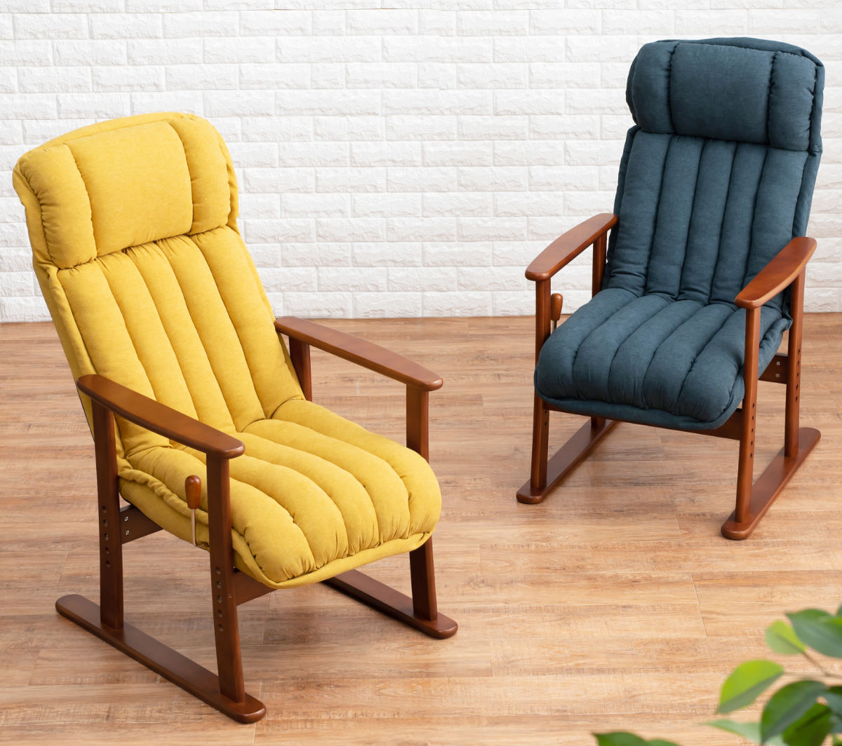 HAGiHARA（萩原） 高座椅子 高齢者 リクライニング 肘掛 疲れにくい 座