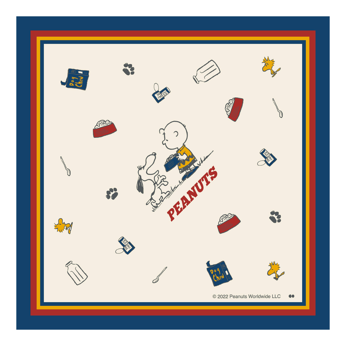 SNOOPY（スヌーピー） ランチクロス 43×43cm FOOD （ SNOOPY PEANUTS