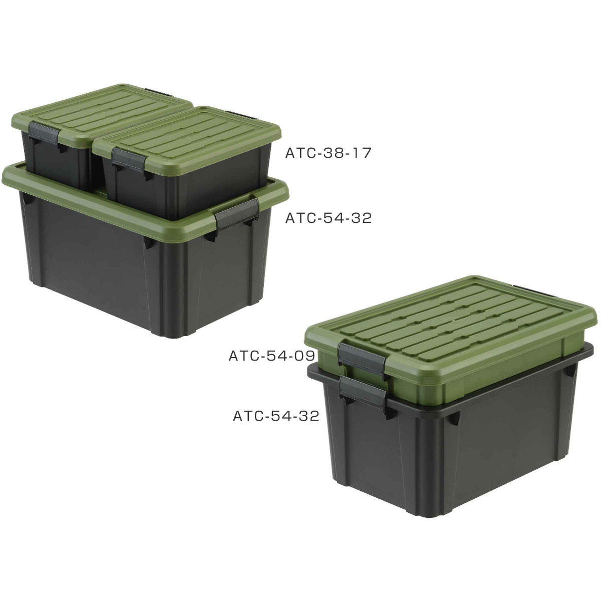 SANKA 収納ボックス 3個セット Nタフコン ATC-54-32 フタ付き 幅39