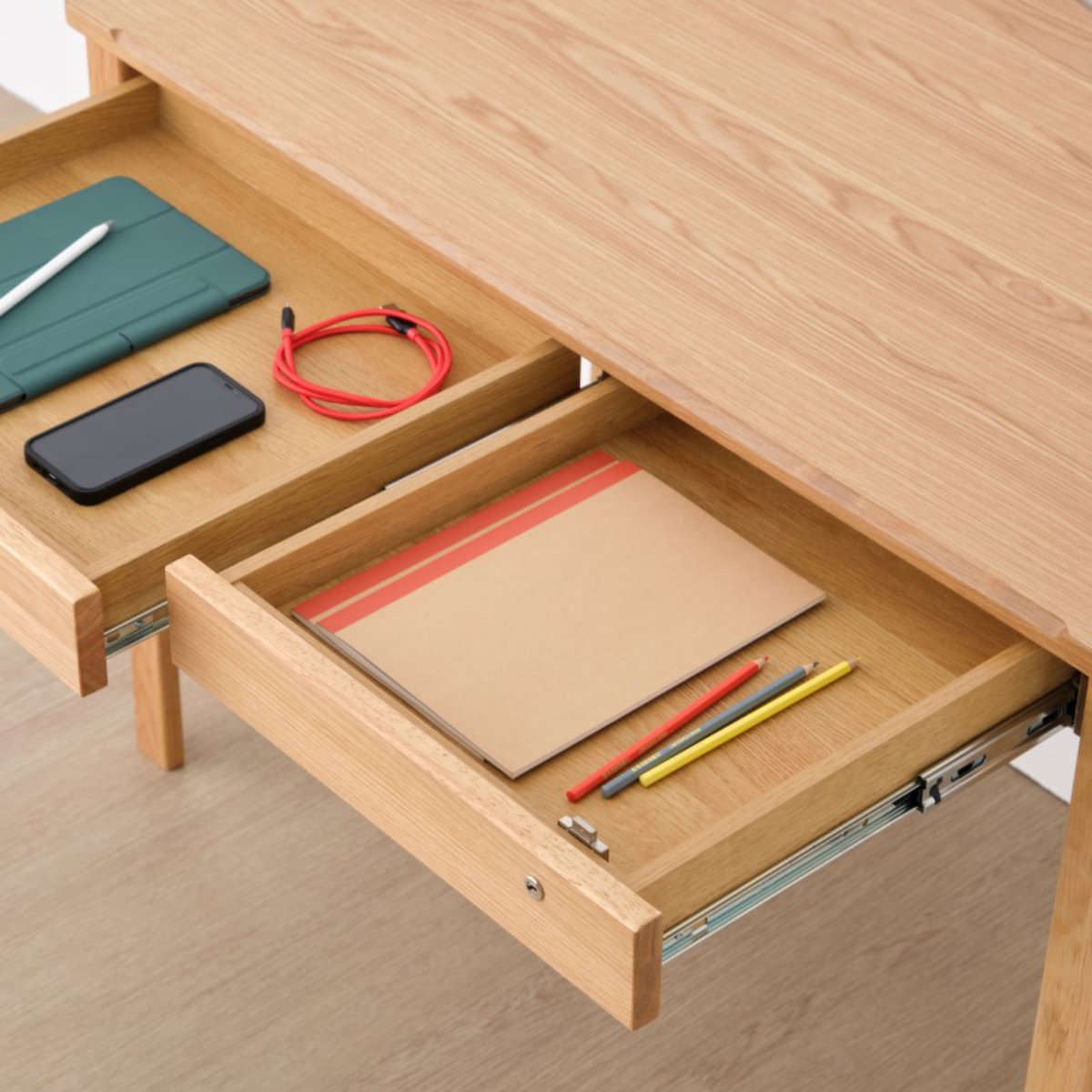 一生紀（ISSEIKI） 学習机 幅105cm シンプル 木製 （ デスク 机 勉強机