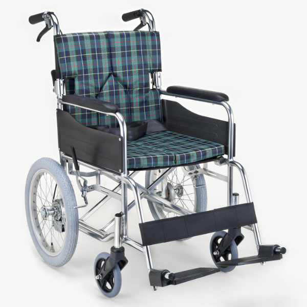 車いす 介助式 背折れタイプ 座面幅40cm 非課税 （ 車椅子 車イス 介護