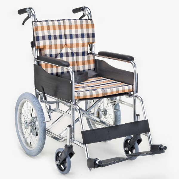 車いす 介助式 背折れタイプ 座面幅40cm 非課税 （ 車椅子 車イス 介護