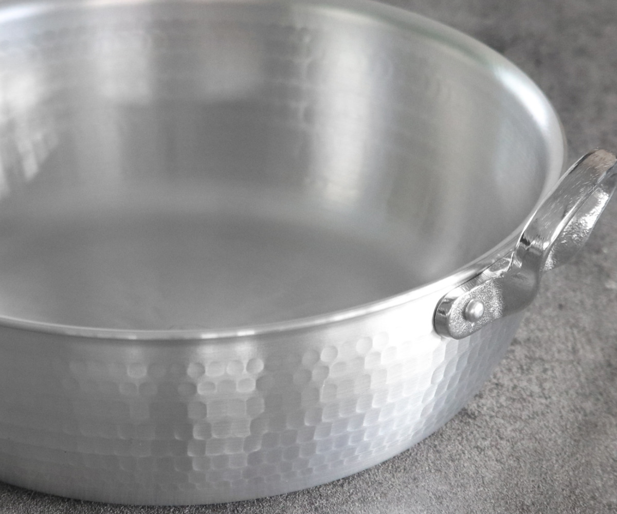 打出揚げ鍋 42cm ガス火専用 中尾アルミ 業務用 日本製 14L 天ぷら鍋