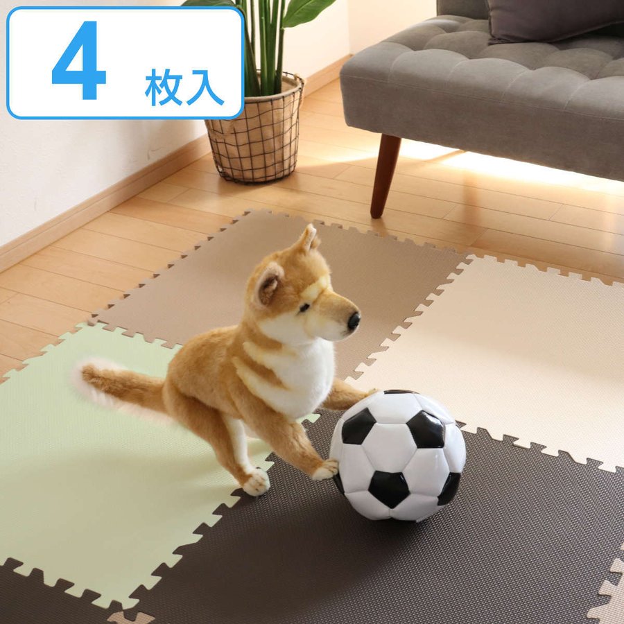 ジョイントマット 60×60cm 防音タイプ 4枚組 （ フロアマット プレイ