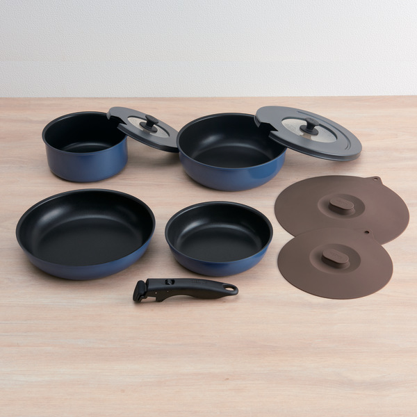 THERMOS（サーモス） 取っ手のとれるフライパン9点セット ガス火専用