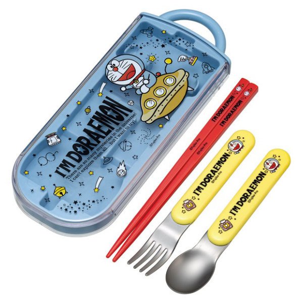 スケーター トリオセット 抗菌 箸 スプーン フォーク ドラえもん 宇宙