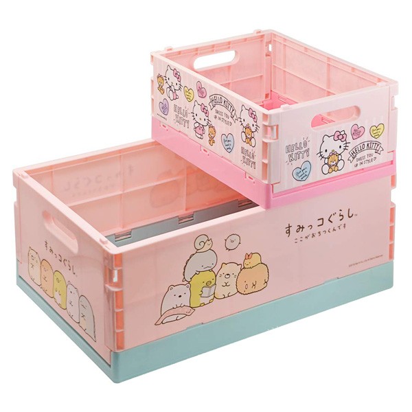 sanrio（サンリオ） 折りたたみコンテナ M ハローキティ コンテナ 収納