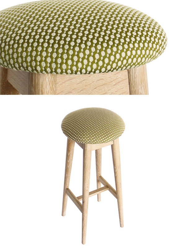 カウンタースツール ハイチェア 北欧風 天然木 オーク無垢材 高さ65cm