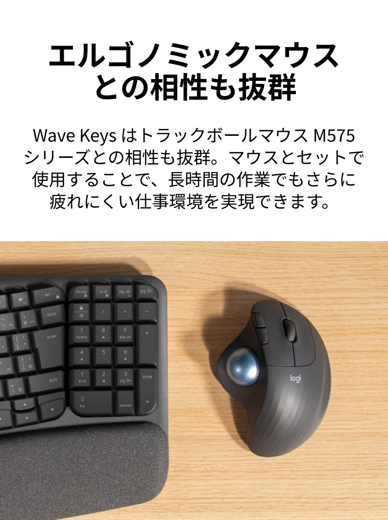 logicool（ロジクール） キーボード ワイヤレスキーボード K820 WAVE