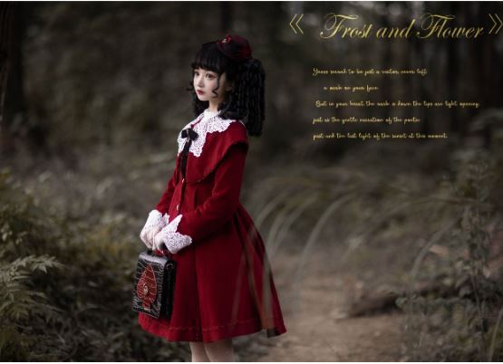 コート 4色 unideer 秋冬 アウター クラシカル クラロリ 姫ロリ レース