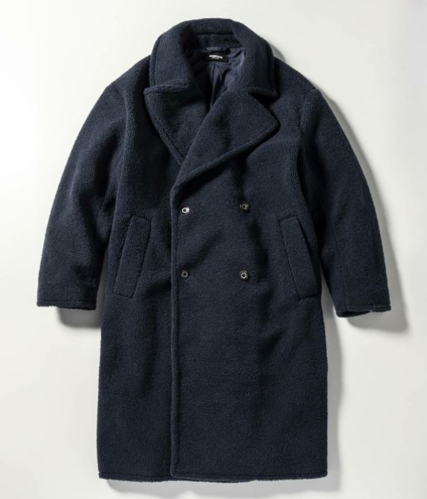 1PIU1UGUALE3 RELAX ダブルボアロングコート 男性 アウター 冬 大人