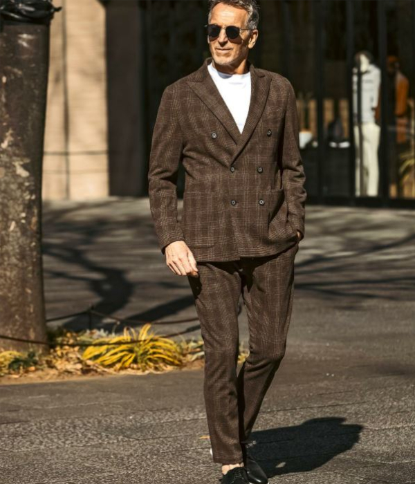 1PIU1UGUALE3 RELAX セットアップ メンズ ダブル スーツ 上下セット