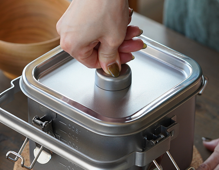 仔犬印（KOINU） 角型給食缶ミニ ステンレス 保存容器 持ち運び IH対応