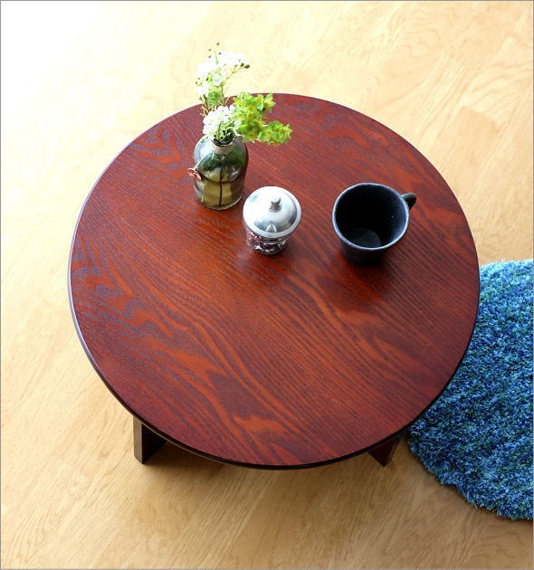 ちゃぶ台 円卓 50cm おしゃれ 和 丸テーブル 和風 カフェ 和室 丸型