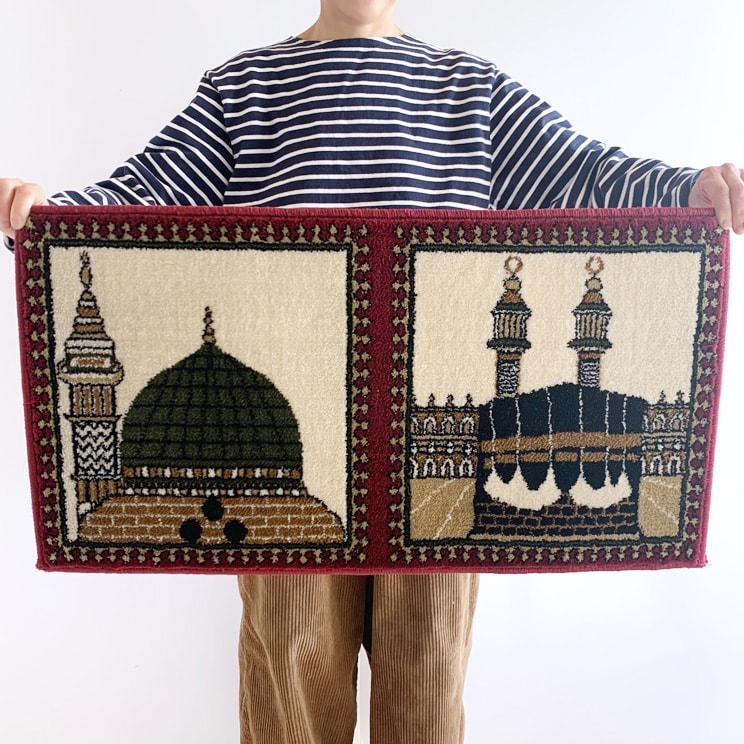 タペストリー ラグ イスラム建築 76cm×41cm マルチカラー