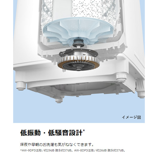 TOSHIBA（東芝） 洗濯機 9.0kg 全自動洗濯機 洗剤自動投入 ZABOON