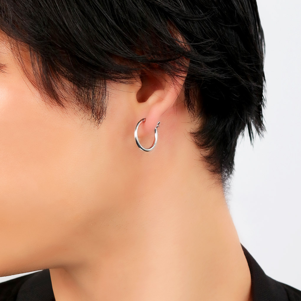 VIVIFY（ビビファイ） VIVIFY Hoop Pierce L シルバー フープピアス