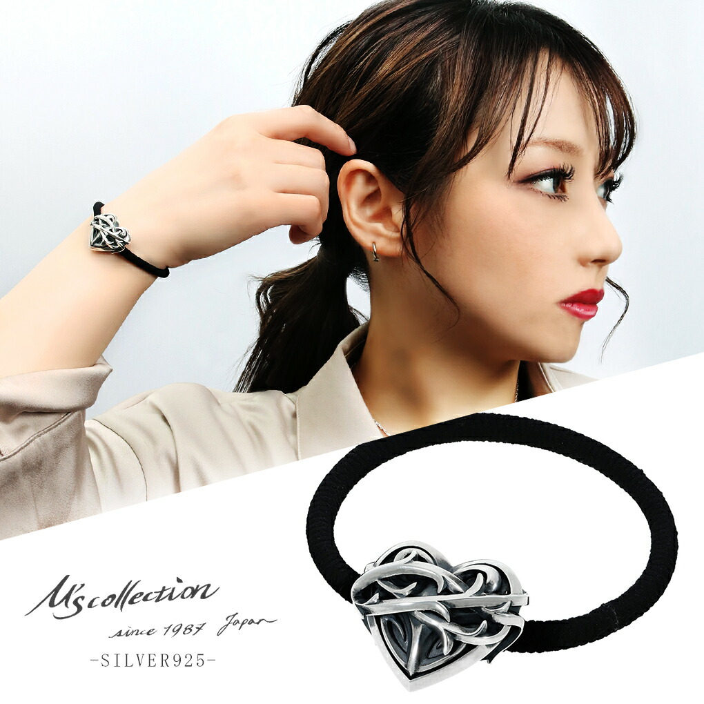 M'S COLLECTION（エムズコレクション） ハート イバラ ヘアゴム