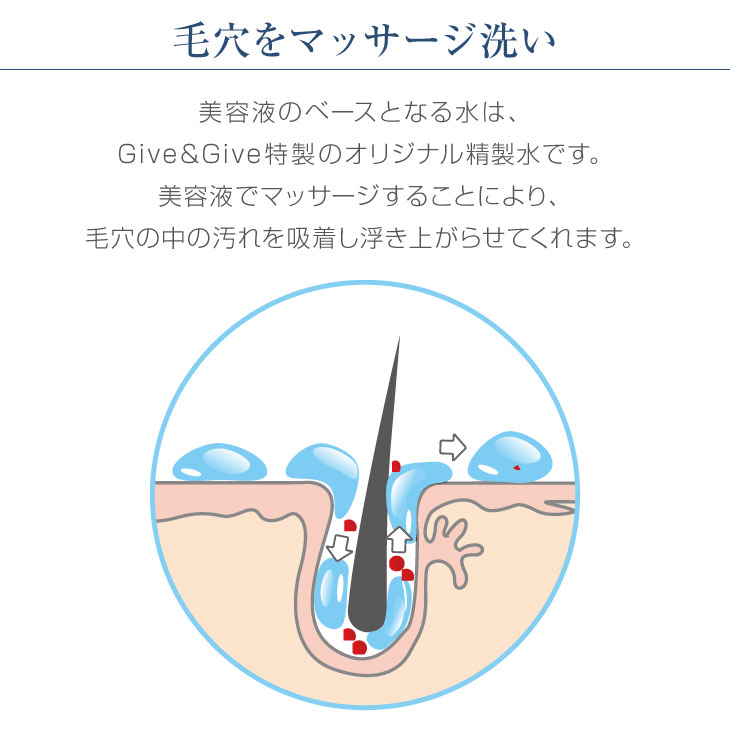 Give＆Give 美容液 オールインワン 毛穴ケア革命 アクア ラ ピュアL