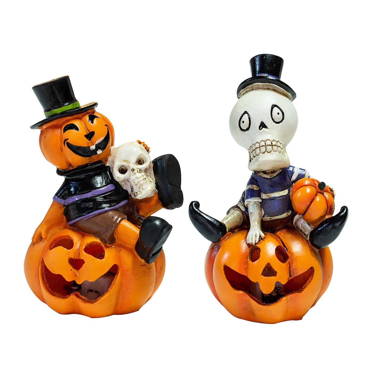 2個セット 】ハロウィン 飾り ライト カボチャ 南瓜 骸骨 お化け