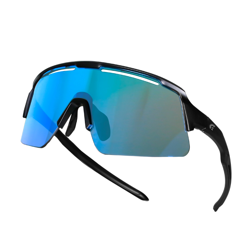 ゴリックス スポーツサングラス UVカット ハイコントラストブルー