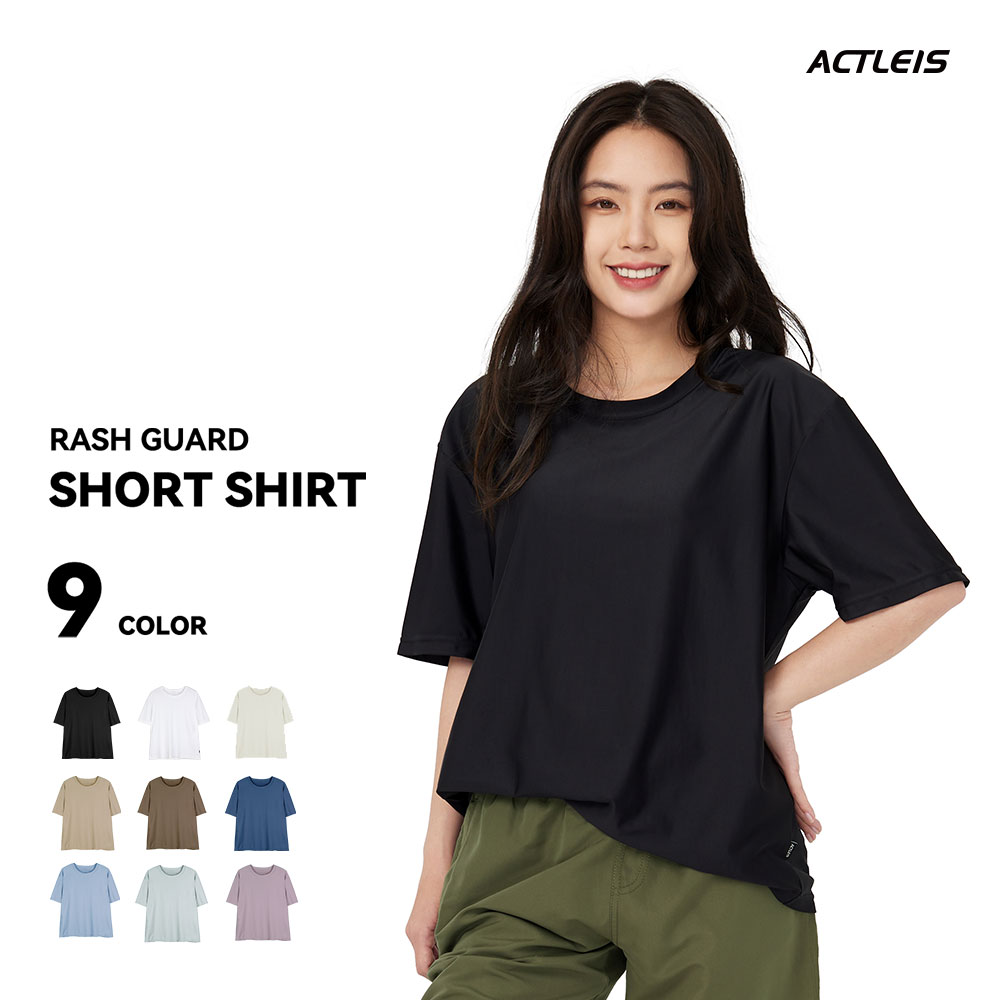 ACTLEIS（アクレイス） ラッシュガード レディース 半袖 シャツ t