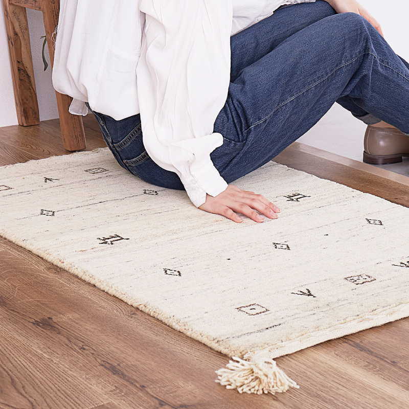 HAGiHARA（萩原） ギャベ ギャッベ 玄関マット 室内マット マット 45