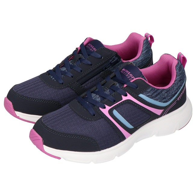 DUNLOP REFINED ダンロップ リファインド スニーカー レディース 黒 4E