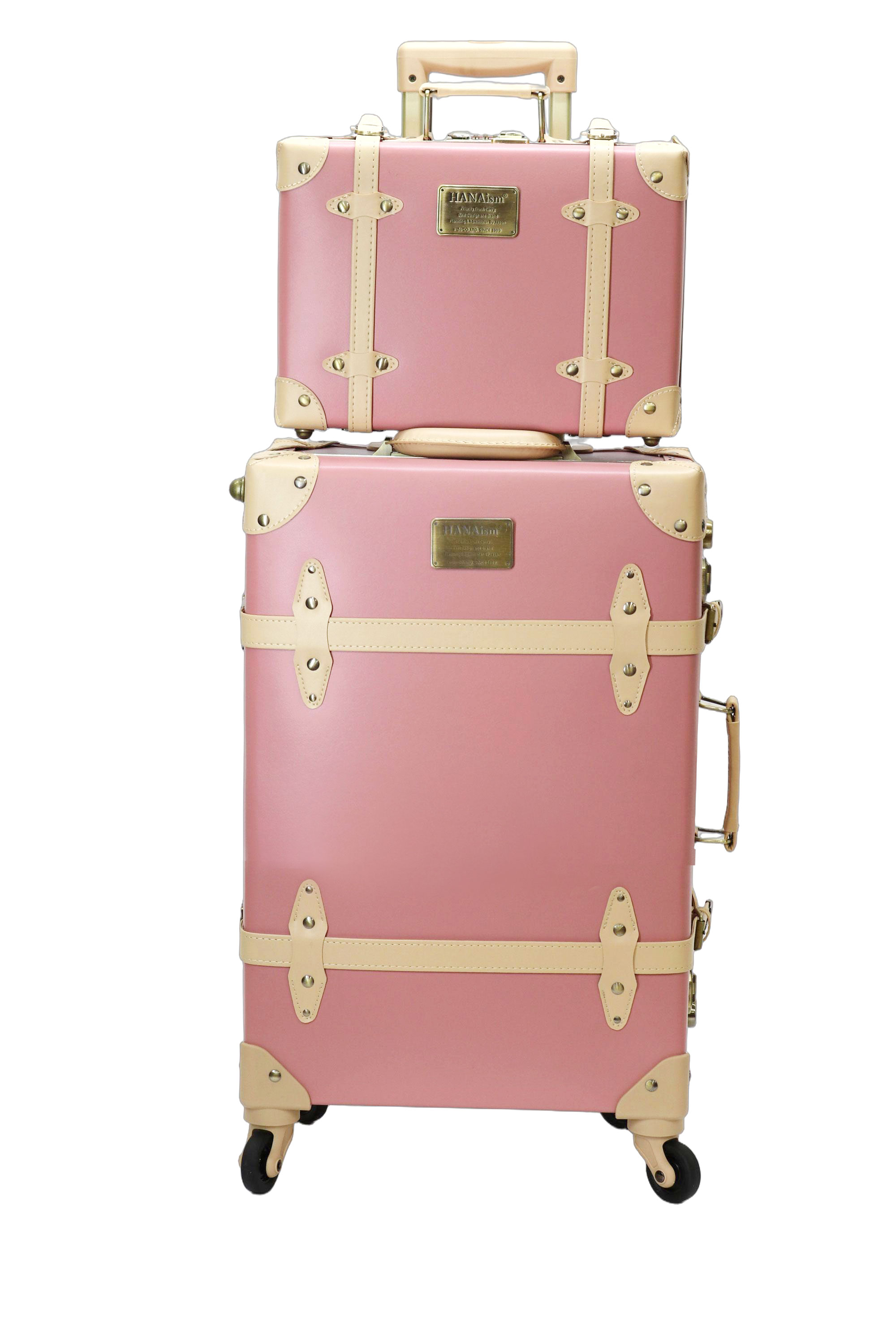 HANAism ミニトランク付き スーツケース Lサイズ 軽量 キャリーケース