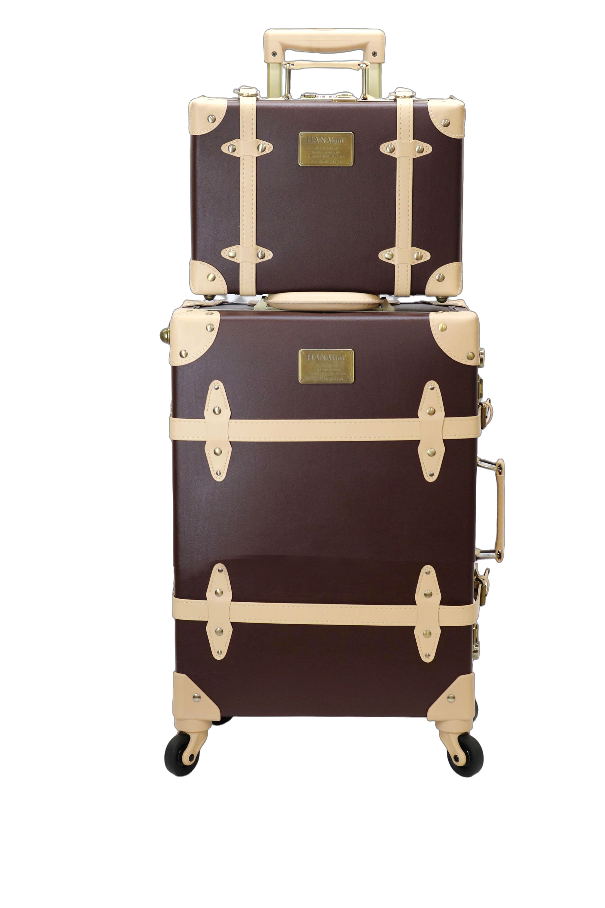 HANAism ミニトランク付き スーツケース Sサイズ 機内持ち込み 軽量