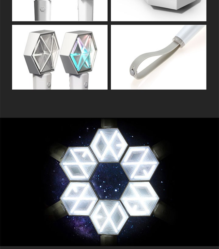 公式特典付き] EXO エクソ 公式 ペンライト OFFICIAL FANLIGHT VER 3.0