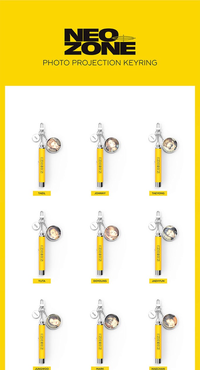 NCT エヌシーティー #127 イリチル NeoZone PHOTO PROJECTION KEYRING