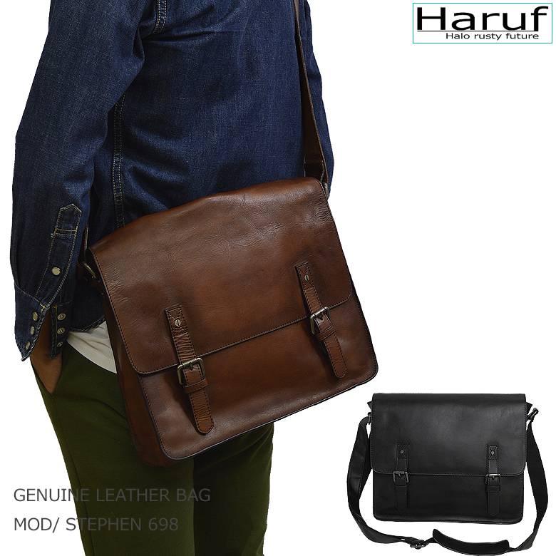 Haruf（ハルフ） レザーショルダーバッグ メンズ 本革 鞄 ショルダー