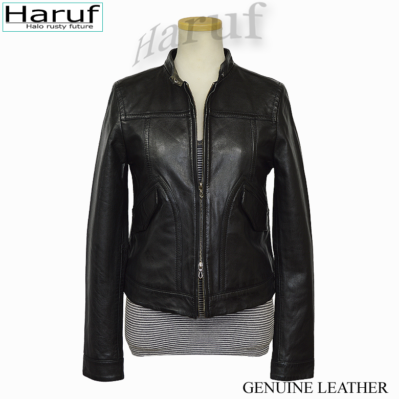 Haruf（ハルフ） レザージャケット レディース 本革 シングル