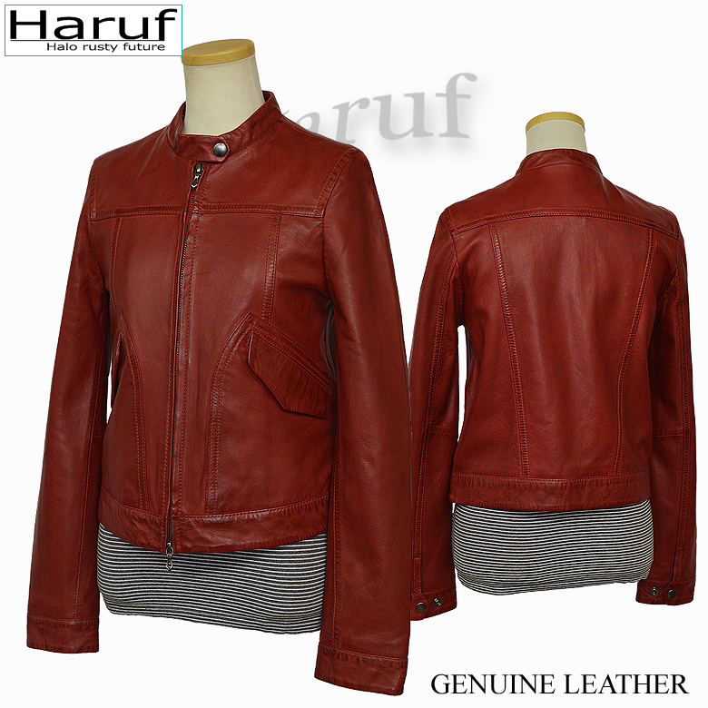 Haruf（ハルフ） ライダースジャケット レディース 本革 レザー