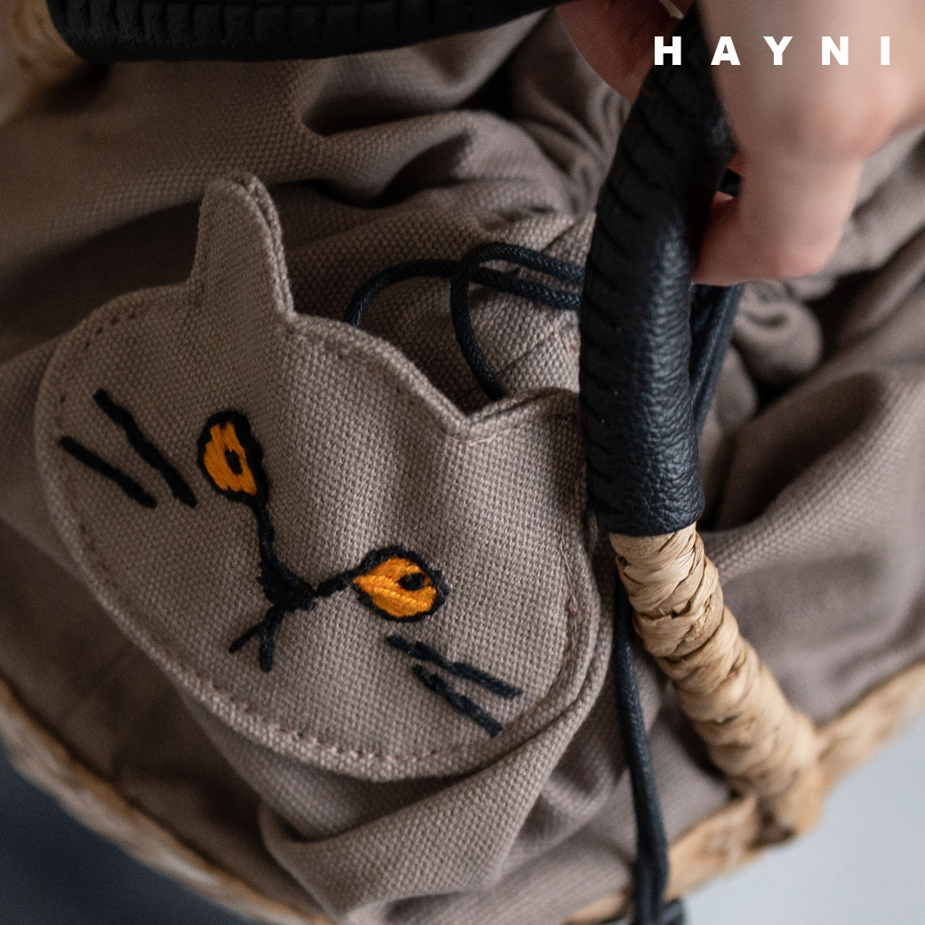 HAYNI（ヘイニ） 爆買 AIM医学研究支援PJ実施中｜ ねこ モチーフ かご