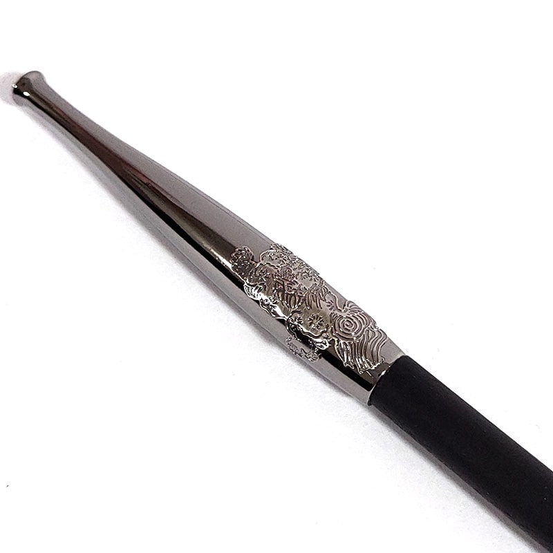 煙管 黒煙管 唐獅子牡丹 喫煙具 黒 きせる ブラッククローム仕上げ