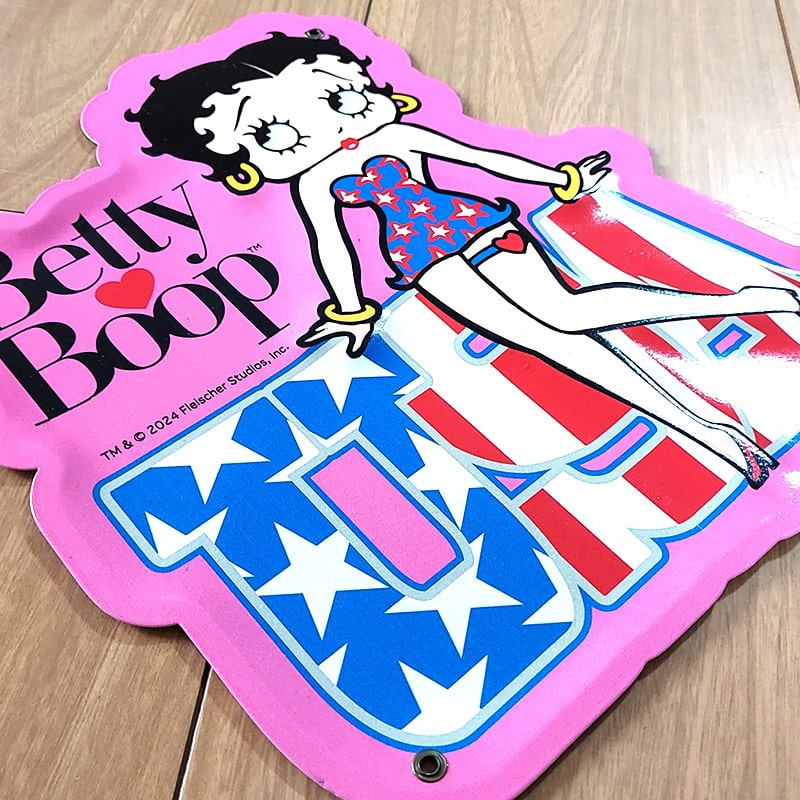 BETTY BOOP（ベティ ブープ） ブリキ看板 かわいい ミニエンボスメタル