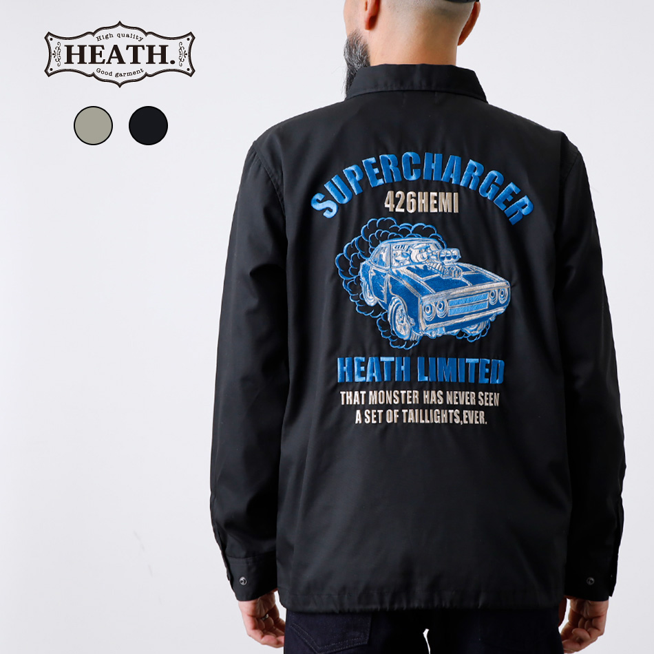 コーチジャケット メンズ アウター 刺繍 羽織り スーパーチャージャー