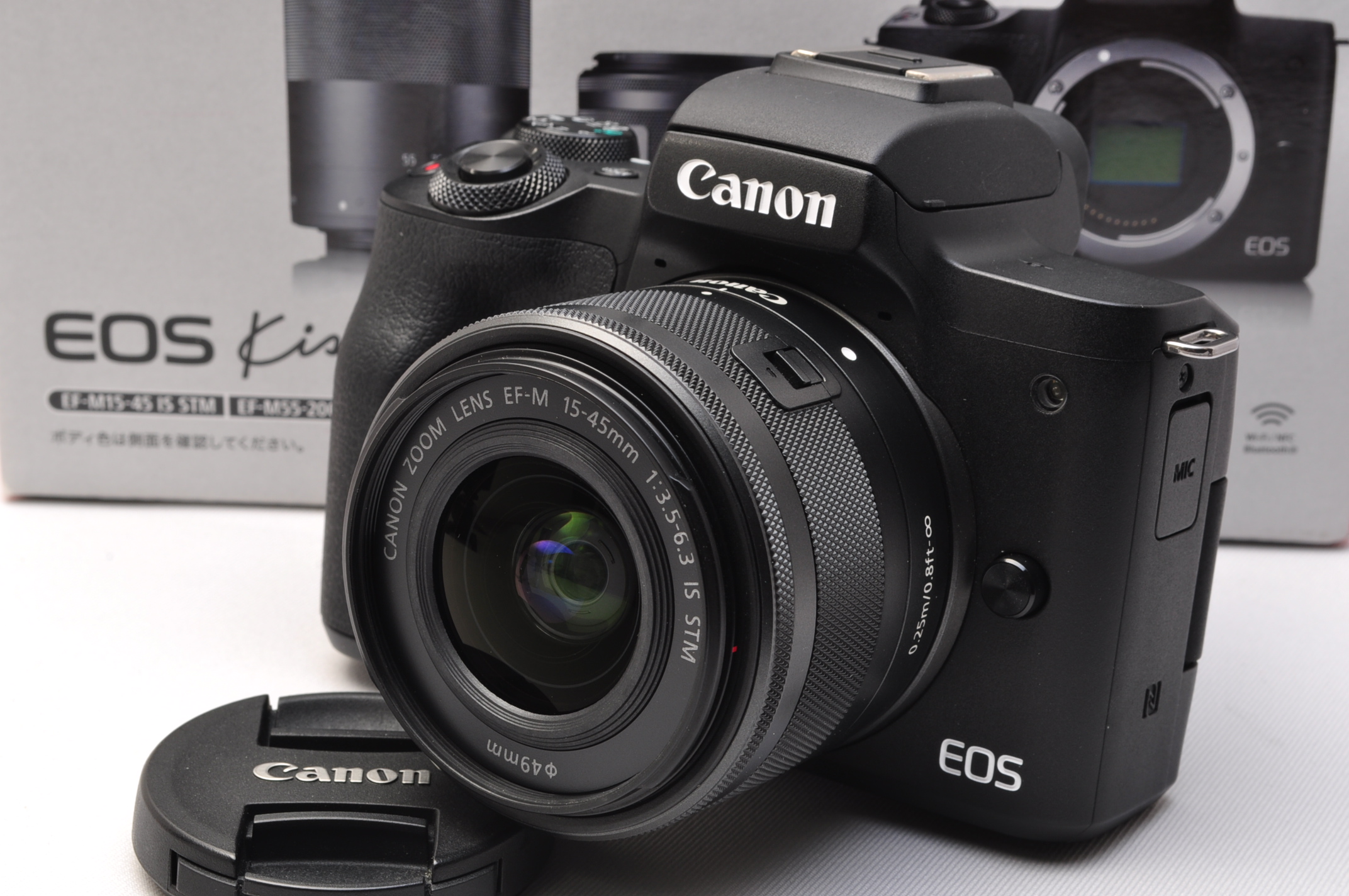 EOS M キヤノン Canon ミラーレス一眼 M3 レンズキット ブラック EF